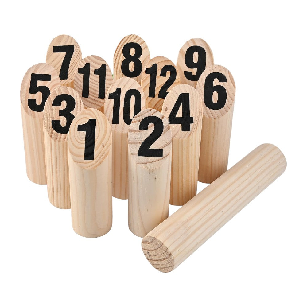 Wooden Numbered Set with Carry Bag